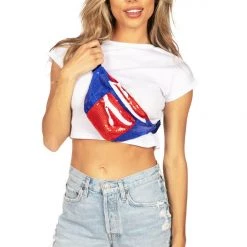 Tipsy Elves Rockets Red Glam Fanny Pack