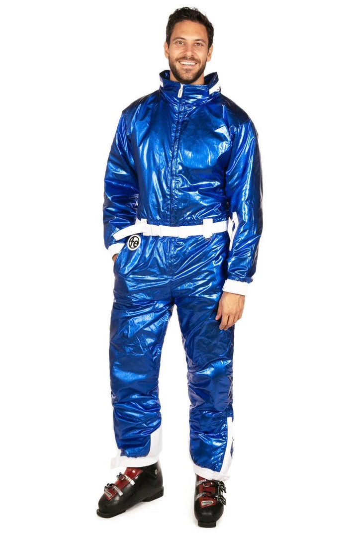 Tipsy Elves Men's Blue Diamond Snow Suit 1 Tipsy Elves Men's Blue Diamond Snow Suit