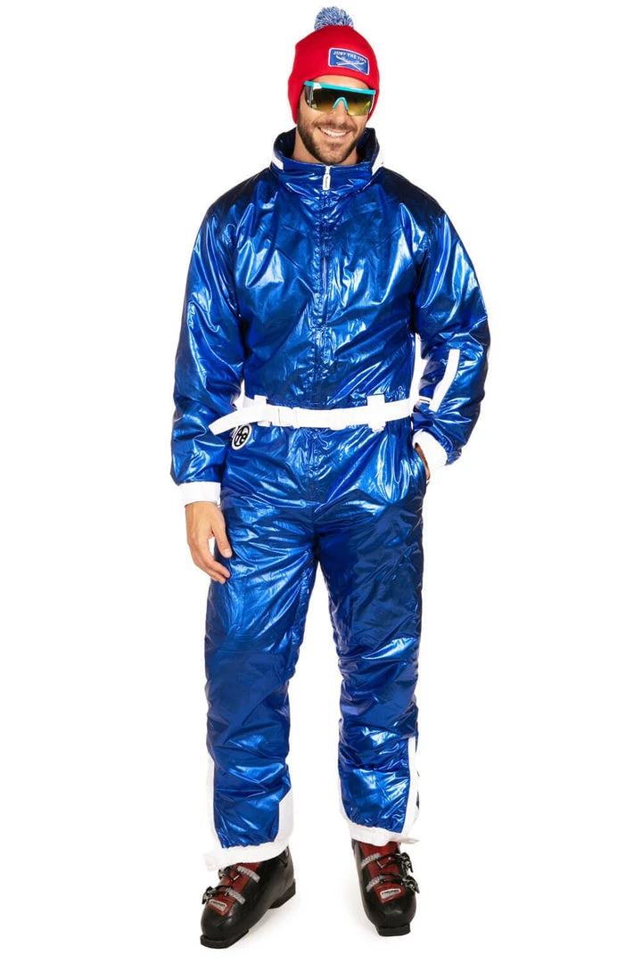 Tipsy Elves Men's Blue Diamond Snow Suit 3 Tipsy Elves Men's Blue Diamond Snow Suit
