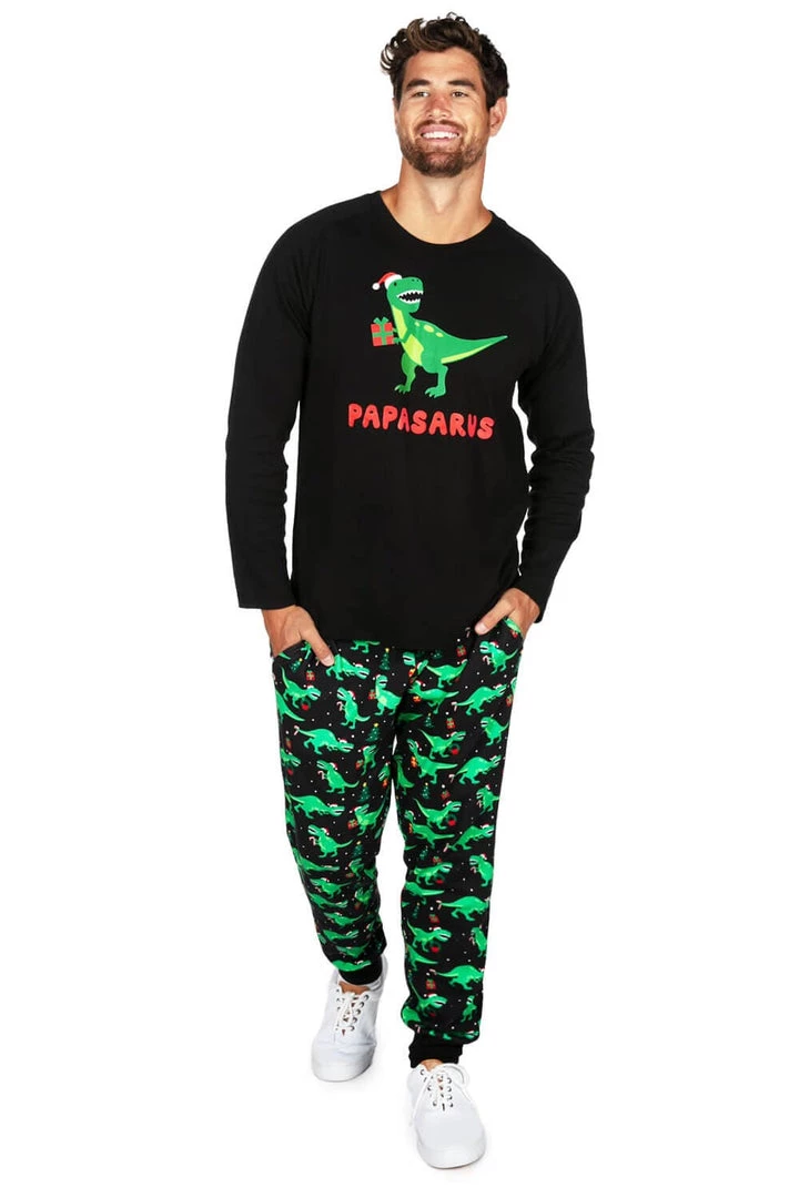 Tipsy Elves Men's Papasarus Pajama Set 1 Tipsy Elves Men's Papasarus Pajama Set