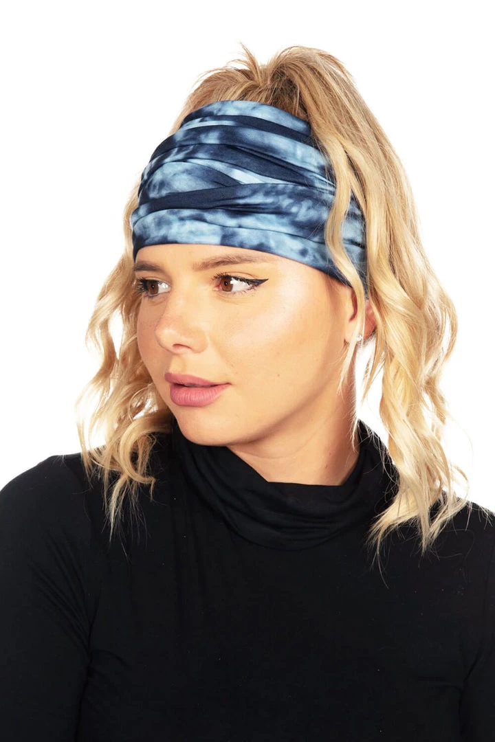 Tipsy Elves Blue Tie Dye Neck Warmer 3 Tipsy Elves Blue Tie Dye Neck Warmer