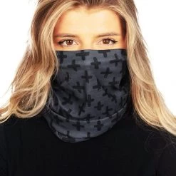 Tipsy Elves Black And Gray Neck Warmer
