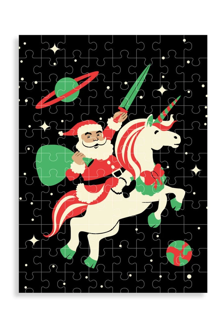 Tipsy Elves Santa Unicorn 500 Piece Puzzle 2 Tipsy Elves Santa Unicorn 500 Piece Puzzle