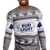 Tipsy Elves Men's Bud Light Fair Isle Sweater