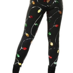 Tipsy Elves Women Christmas Lights High Waisted Leggings 5 Tipsy Elves Women Christmas Lights High Waisted Leggings