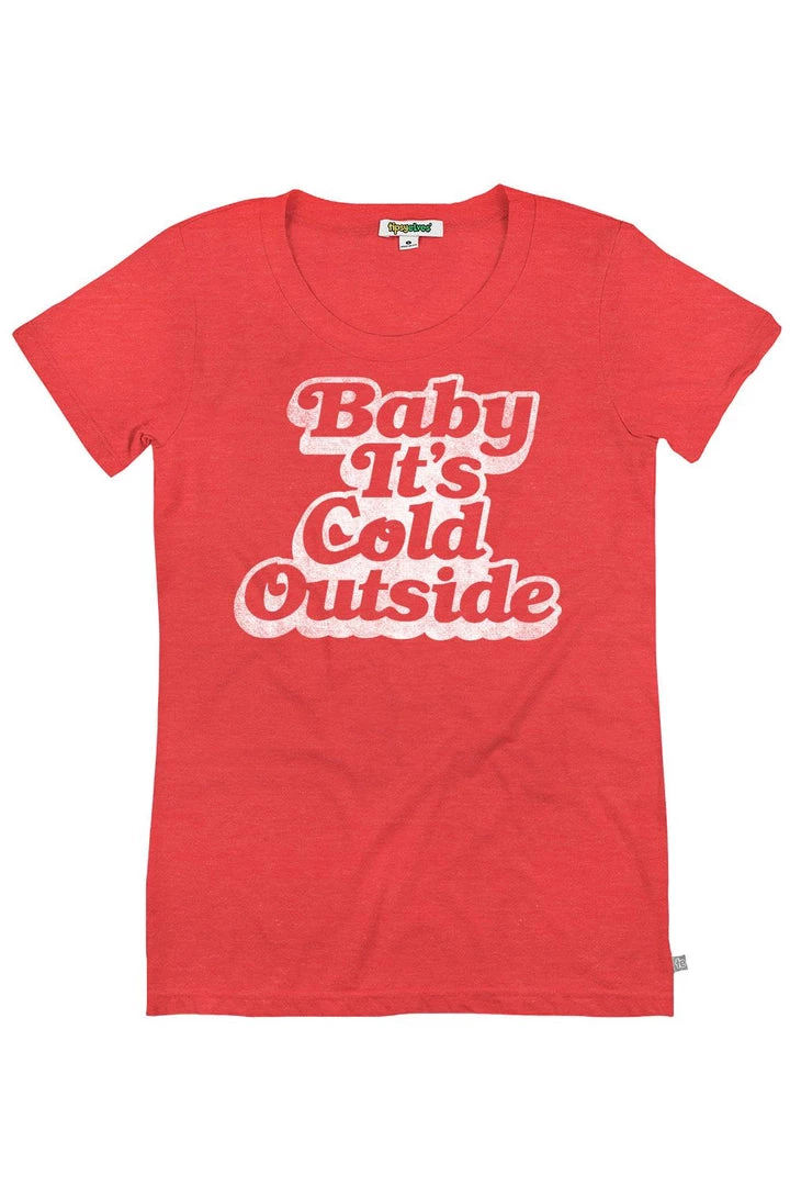 Tipsy Elves Women's Baby It's Cold Outside Tee 1 Tipsy Elves Women's Baby It's Cold Outside Tee