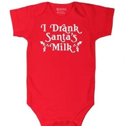 Tipsy Elves Baby I Drank Santa's Milk Bodysuit