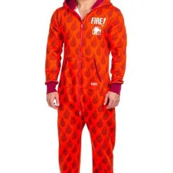 Tipsy Elves Men's Taco Bell Straight Fire Jumpsuit 6 Tipsy Elves Men's Taco Bell Straight Fire Jumpsuit
