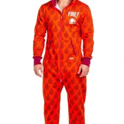 Tipsy Elves Men's Taco Bell Straight Fire Jumpsuit 7 Tipsy Elves Men's Taco Bell Straight Fire Jumpsuit