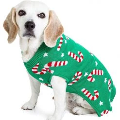 Tipsy Elves Holidays & Occasions Candy Cane Dog Ugly Christmas Sweater