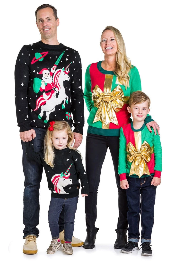 Tipsy Elves Women's Christmas Present Ugly Christmas Sweater 2 Tipsy Elves Women's Christmas Present Ugly Christmas Sweater