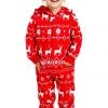 Tipsy Elves Baby / Toddler Red Fair Isle Jumpsuit Holidays & Occasions