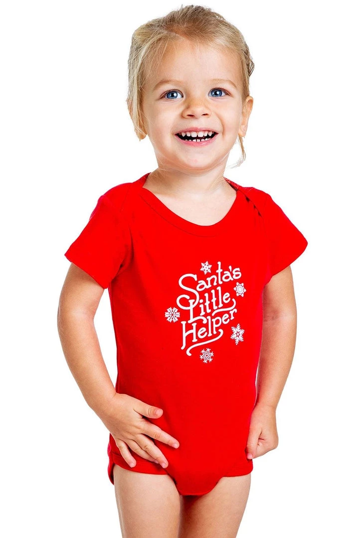 Tipsy Elves Baby Santa's Little Helper Bodysuit 2 Tipsy Elves Baby Santa's Little Helper Bodysuit