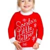 Tipsy Elves Kids & Baby Baby / Toddler Santa's Little Helper Ugly Christmas Sweater