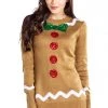 Tipsy Elves Women's Gingerbread Sweater Dress