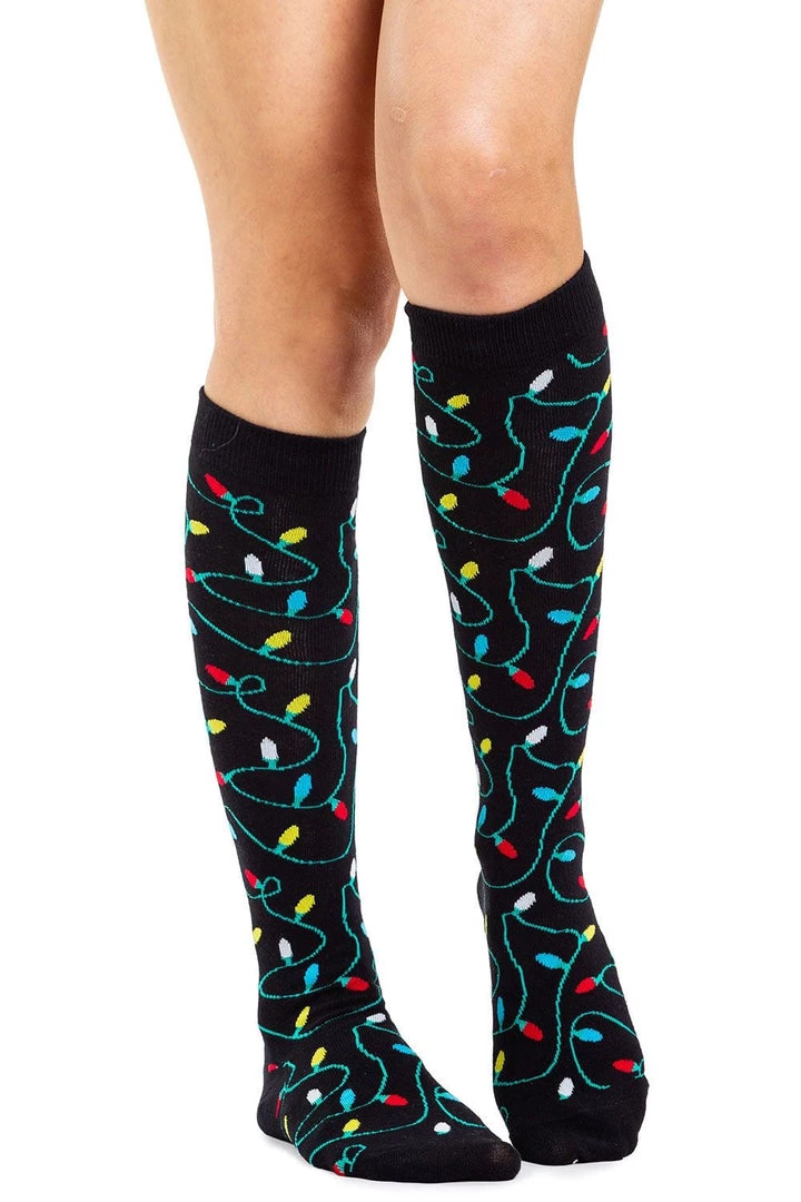 Tipsy Elves Women's String Of Lights Socks 2 Tipsy Elves Women's String Of Lights Socks