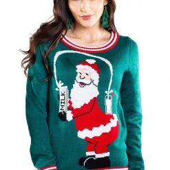 Tipsy Elves Women's Santa Break The Internet Sweater