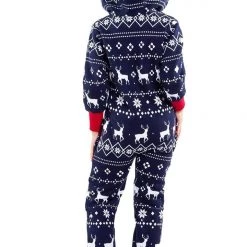 Tipsy Elves Holidays & Occasions Boy's / Girl's Blue Fair Isle Reindeer Jumpsuit