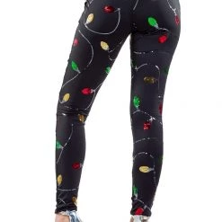 Tipsy Elves Women Christmas Lights Leggings