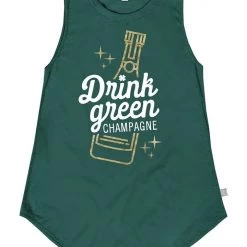 Tipsy Elves Women's Drink Green Tank Top