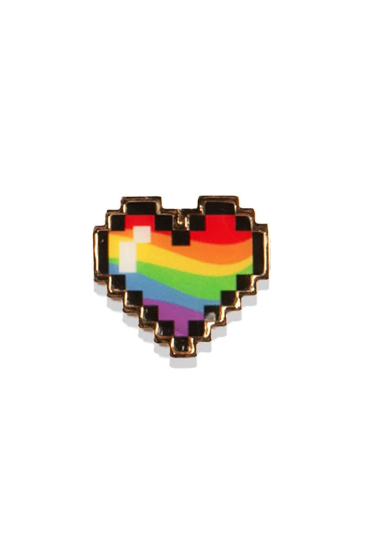 Tipsy Elves Rainbow Heart Pin Pride & LGBTQ+ 1 Tipsy Elves Rainbow Heart Pin Pride & LGBTQ+