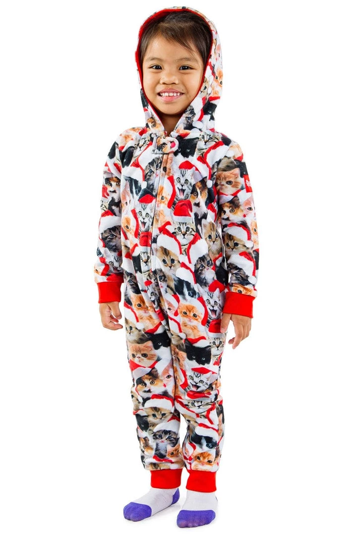 Tipsy Elves Kids & Baby Baby / Toddler Meowy Catmus Jumpsuit 1 Tipsy Elves Kids & Baby Baby / Toddler Meowy Catmus Jumpsuit