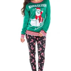 Tipsy Elves Women Candy Cane Leggings