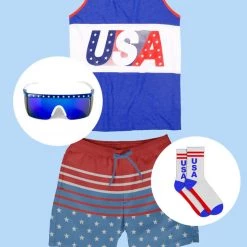 Tipsy Elves Men's Freedom’s Calling Patriotic Bundle