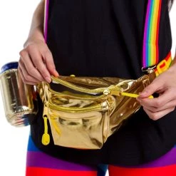Tipsy Elves The Gold Rainbow Fanny Pack And Suspenders Pride & LGBTQ+
