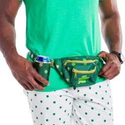 Tipsy Elves Green And Gold Clover Fanny Pack