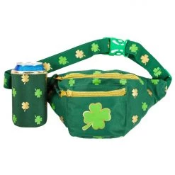Tipsy Elves Green And Gold Clover Fanny Pack