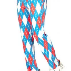 Tipsy Elves Men's American Argyle Golf Pants Patriotic
