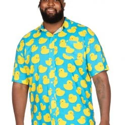 Tipsy Elves Men's Rubber Ducky Hawaiian Shirt 8 Tipsy Elves Men's Rubber Ducky Hawaiian Shirt