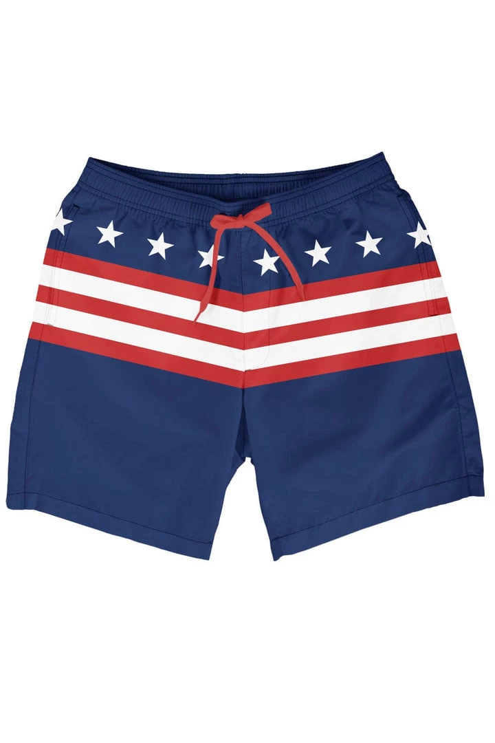 Tipsy Elves Old Glory Stretch Swim Trunks 1 Tipsy Elves Old Glory Stretch Swim Trunks
