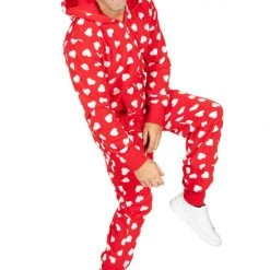Tipsy Elves Men's Beating Hearts Jumpsuit & Gift Box 8 Tipsy Elves Men's Beating Hearts Jumpsuit & Gift Box
