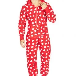 Tipsy Elves Men's Beating Hearts Jumpsuit & Gift Box 9 Tipsy Elves Men's Beating Hearts Jumpsuit & Gift Box
