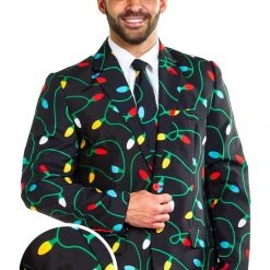 Tipsy Elves Men Tangle Wrangler Blazer W/ Tie