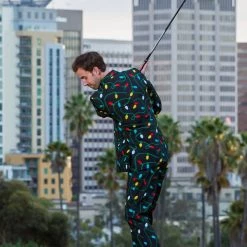 Tipsy Elves Men Tangle Wrangler Blazer W/ Tie