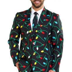 Tipsy Elves Men Tangle Wrangler Blazer W/ Tie