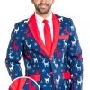 Tipsy Elves Reindeer Gains Blazer W/ Tie Men