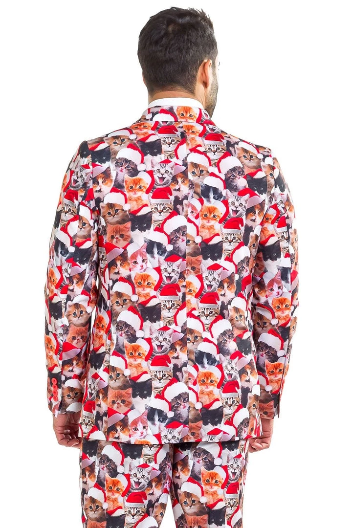 Tipsy Elves Meowy Christmas Blazer W/ Tie 3 Tipsy Elves Meowy Christmas Blazer W/ Tie