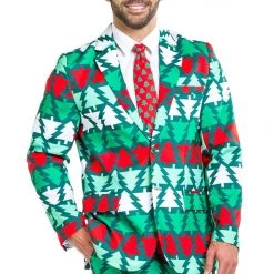 Tipsy Elves Men Pine Playboy Blazer W/ Tie