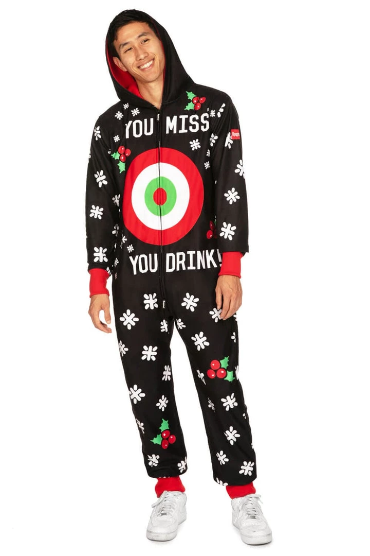 Tipsy Elves Men's Drinking Game Jumpsuit 3 Tipsy Elves Men's Drinking Game Jumpsuit