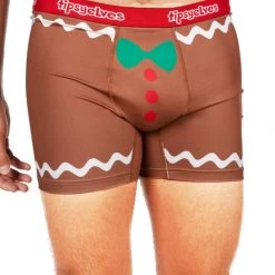 Tipsy Elves Men's Gingerbread Man Boxer Briefs