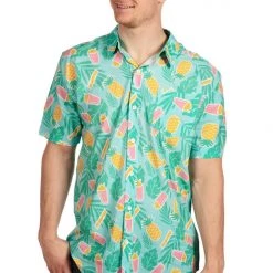 Tipsy Elves Spring Men's Sun's Out Slurpee's Out Hawaiian Shirt