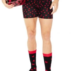 Tipsy Elves Men's Hearts On Fire Boxers & Socks Gift Set