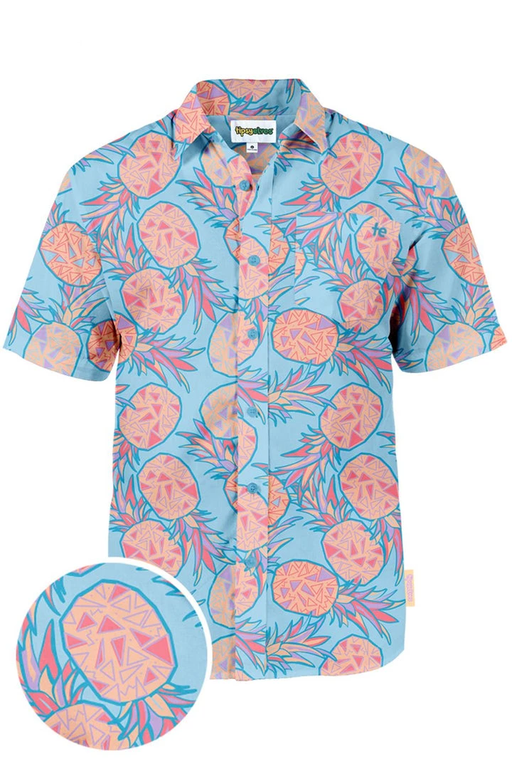 Tipsy Elves Men's Pina Colada Hawaiian Shirt 1 Tipsy Elves Men's Pina Colada Hawaiian Shirt