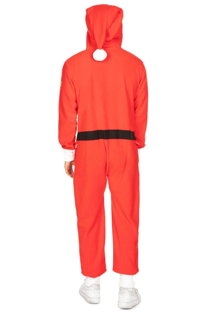 Tipsy Elves Men's Santa Jumpsuit With Fur 2 Tipsy Elves Men's Santa Jumpsuit With Fur