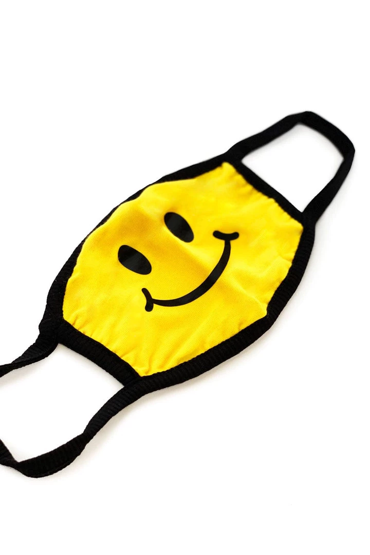 Tipsy Elves Smiley Cloth Face Mask (Yellow) Holidays & Occasions 2 Tipsy Elves Smiley Cloth Face Mask (Yellow) Holidays & Occasions