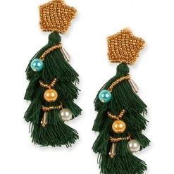 Tipsy Elves Tassel Tree Earrings